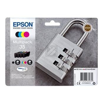 4 EPSON 35 / T3586 schwarz, cyan, magenta, gelb Tintenpatronen