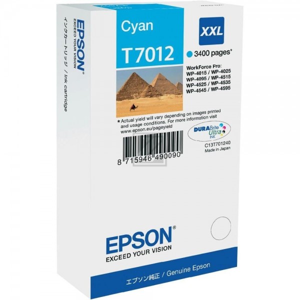EPSON T7012 cyan Tintenpatrone