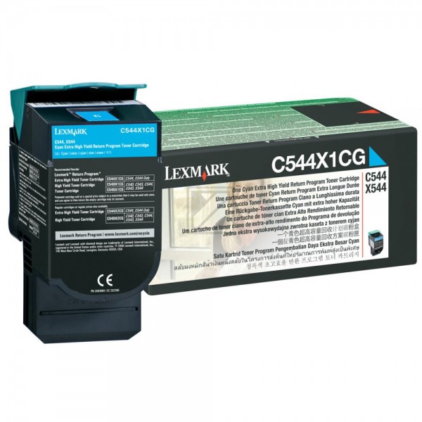 Original Lexmark C544X1CG Toner Cyan XL