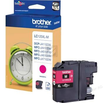 Original Brother LC125XLM Tinte Magenta