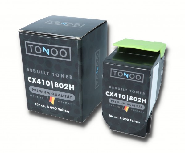 Tonoo® Toner ersetzt Lexmark 802HK | 80C2HK0 Schwarz XL