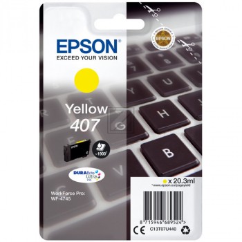 Original Epson 407 | C13T07U440 Tinte Gelb