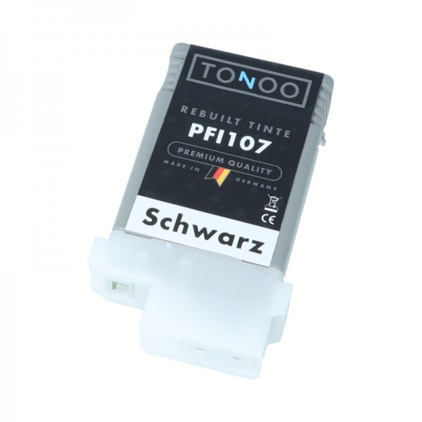 Tonoo® Tinte ersetzt Canon 6705B001 | PFI107BK Schwarz