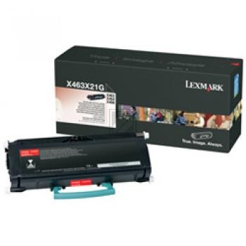 Original Lexmark X463X21G Toner Schwarz