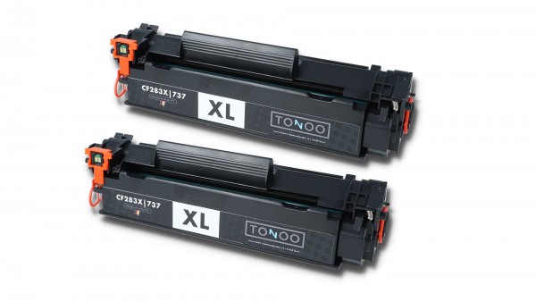 Tonoo® Toner ersetzt HP CF283XD | 83X Schwarz Doppelpack XL