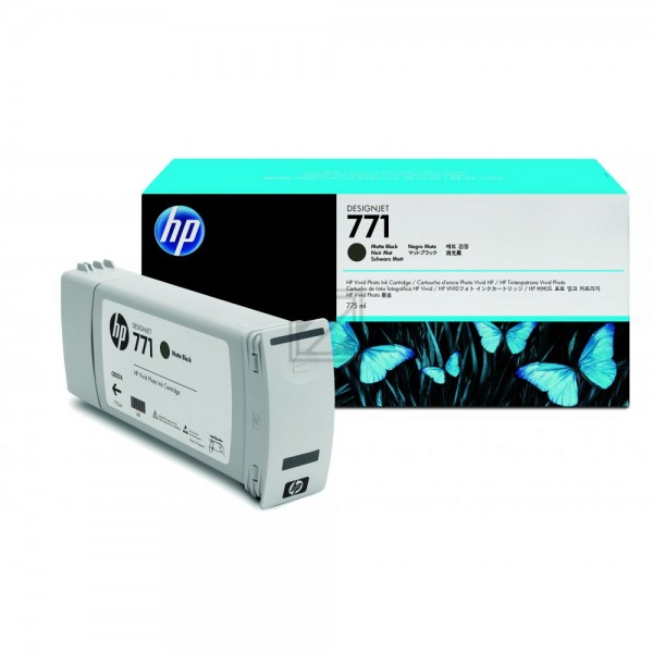 Original HP 771C | B6Y07A Tinte Matt Schwarz