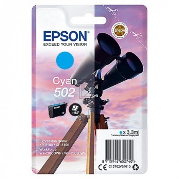 EPSON 502/T02V24 cyan Tintenpatrone