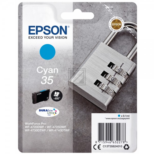 EPSON 35 / T3582 cyan Tintenpatrone
