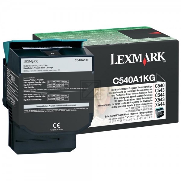 Original Lexmark C540A1KG Toner Schwarz