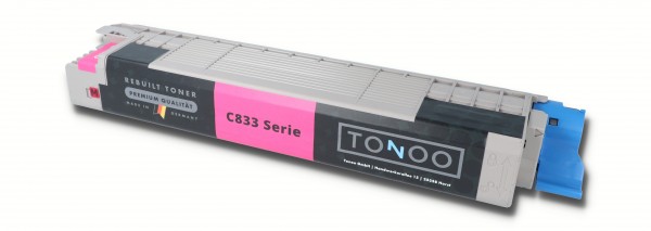 Tonoo® Toner ersetzt OKI C833dn | C833n | C843dn | 46443102 Magenta XL