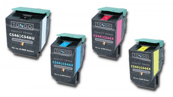 Tonoo® Toner ersetzt Lexmark C546 | X546 | X548 Spar Set XXL
