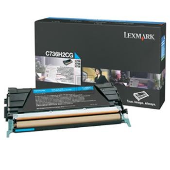 Original Lexmark | C736H2CG Toner Cyan xl