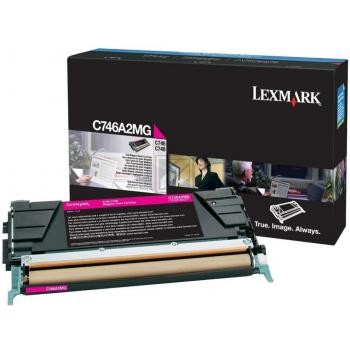 Original Lexmark C746A2MG Toner Magenta