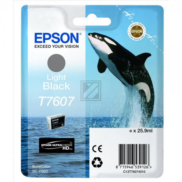 EPSON T7607 light schwarz Tintenpatrone