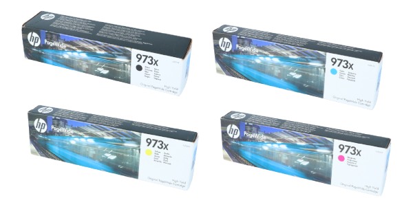 Original HP 973X Tintenpatrone | 4 Farben Spar Set XL