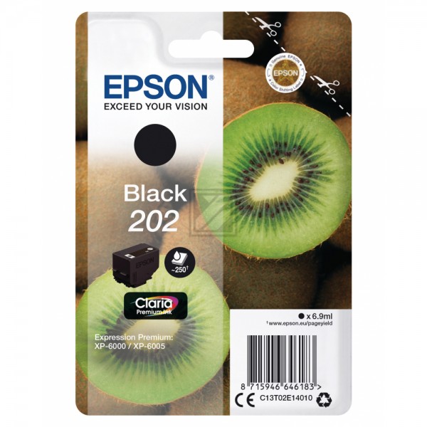 EPSON 202/T02E14 schwarz Tintenpatrone