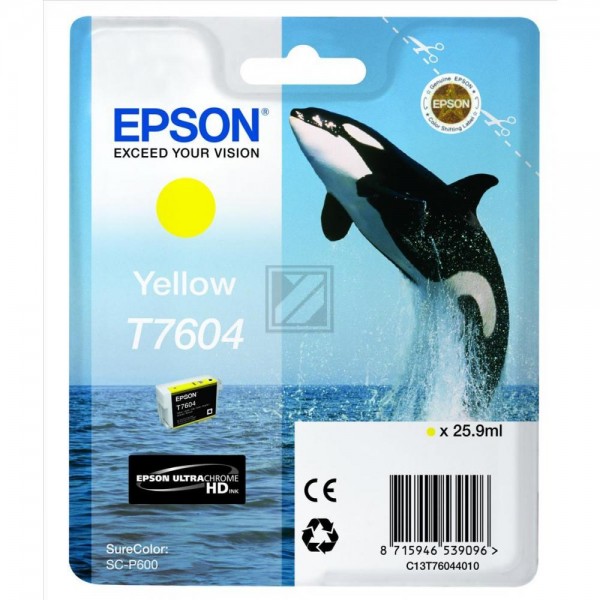EPSON T7604 gelb Tintenpatrone