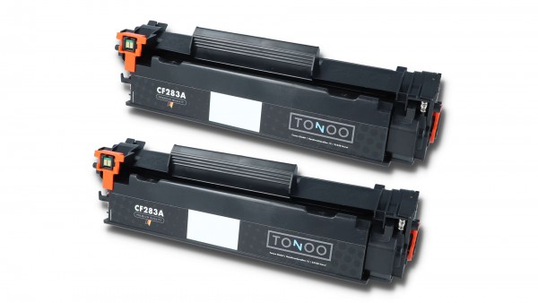 Tonoo® Toner ersetzt HP CF283AD | 83A Schwarz Doppelpack