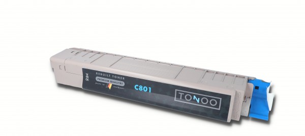 Tonoo® Toner ersetzt OKI C801dn | C801n | C821dn | C821n | 44643003 Cyan