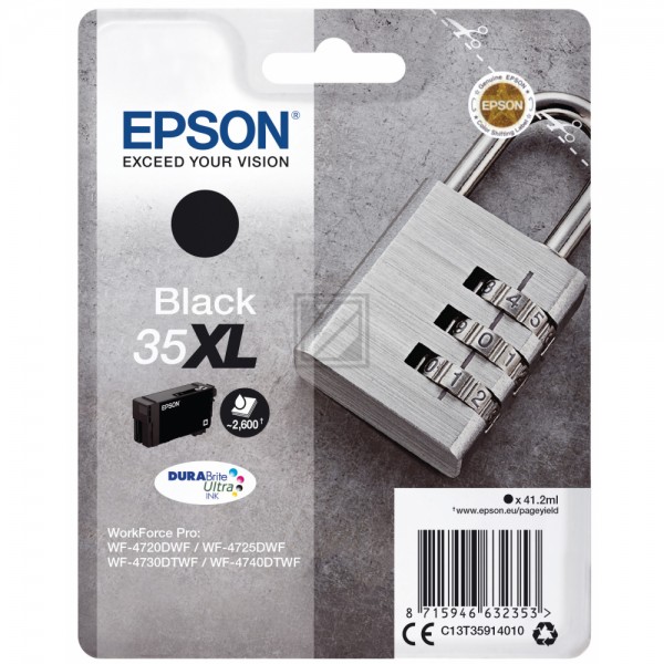 EPSON 35XL / T3591XL schwarz Tintenpatrone