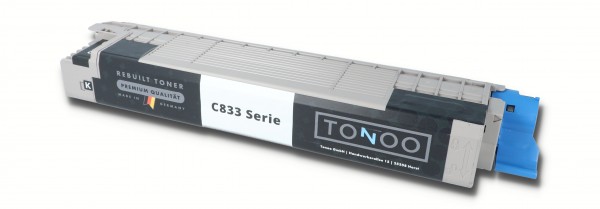 Tonoo® Toner ersetzt OKI C833dn | C833n | C843dn | 46443104 Schwarz XL