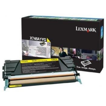 Original Lexmark X746A1YG Toner Gelb