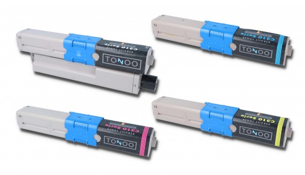 Tonoo® Toner für OKI MC362dn | MC352dn | C310dn | MC361dn | MC351dn | C331dn | C330dn | Set