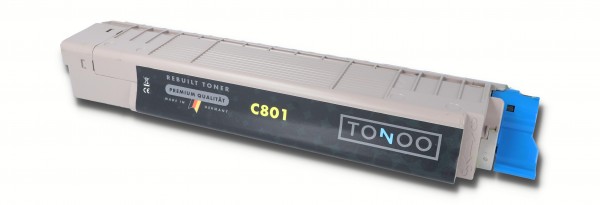 Tonoo® Toner ersetzt OKI C801dn | C801n | C821dn | C821n | 44643001 Gelb