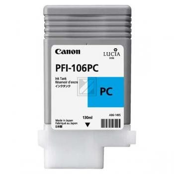 Original Canon PFI106PC | 6625B001 Tinte Cyan