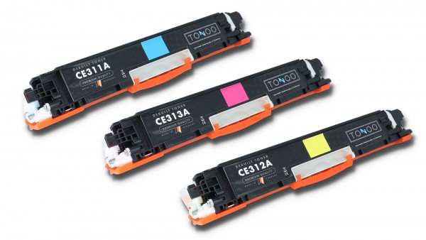 Tonoo® Toner ersetzt HP 126A | CF341A C|M|Y Spar Set