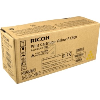 Original Ricoh 408317 Toner Gelb