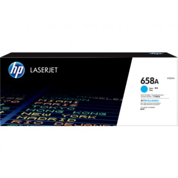 Original HP W2001A / 658A Toner Cyan