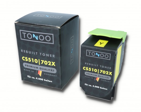 Tonoo® Toner ersetzt Lexmark 702XY | 70C20Y0 Gelb XXL