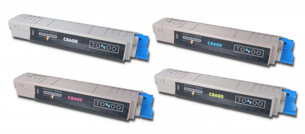 Tonoo® Toner ersetzt OKI C8600 | C8800 | Spar Set