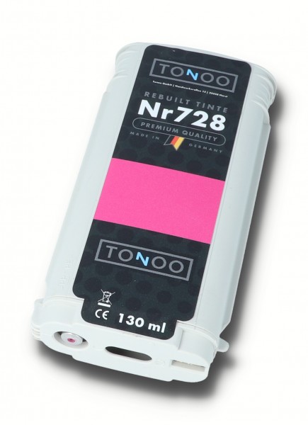 Tonoo® Tinte ersetzt HP 728 | F9J66A Magenta