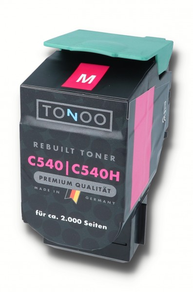 Tonoo® Toner ersetzt Lexmark C540H1MG Magenta XL