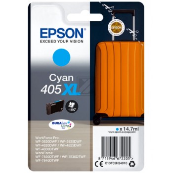 Original Epson 405XL | C13T05H24010 Tinte Cyan XL