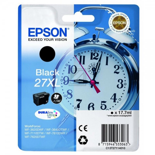 EPSON 27XL / T2711XL schwarz Tintenpatrone