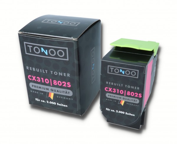 Tonoo® Toner ersetzt Lexmark 802SM | 80C2SM0 Magenta