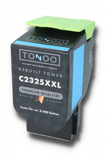 Tonoo® Toner ersetzt Lexmark C242XC0 Cyan XXL