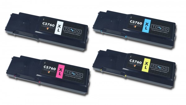 Tonoo® Toner ersetzt Dell C3760 | C3765 Spar Set XXL