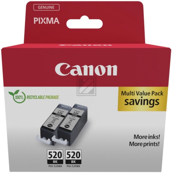 Canon PGI-35 BK Twin-Pack schwarz Druckerpatronen, 2er-Set