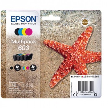 4 EPSON Multipack 603 schwarz, cyan, magenta, gelb Tintenpatronen
