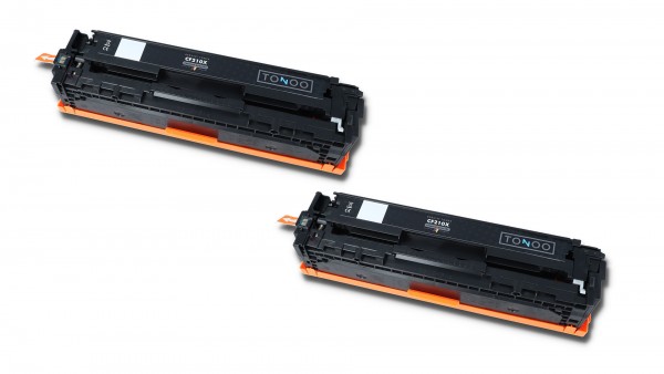 Tonoo® Toner ersetzt HP CF210XD | 131X Schwarz Doppelpack XL