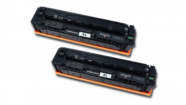 Tonoo® Toner ersetzt HP CF400XD / 201X Schwarz Doppelpack XL