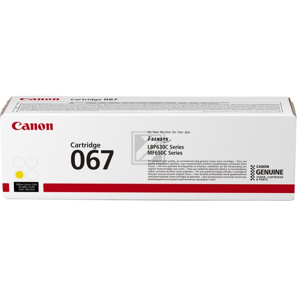 Original Canon 067 | 5099C002 Toner Gelb