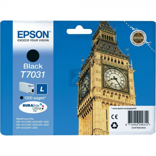 EPSON T7031L schwarz Tintenpatrone