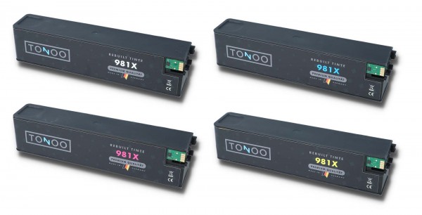 Tonoo® Tinte ersetzt HP 981X BK|C|M|Y Spar Set XL