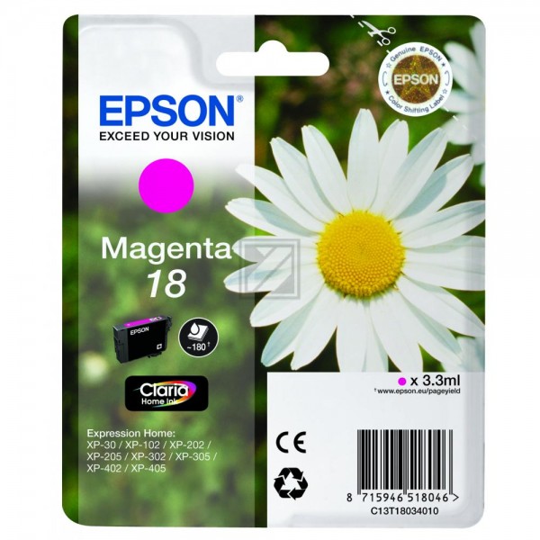 EPSON 18 / T1803 magenta Tintenpatrone