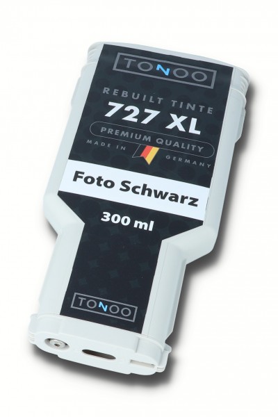 Tonoo® Tinte ersetzt HP F9J79A | 727 Foto Schwarz XL